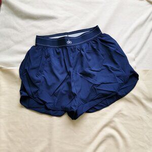 Alo Yoga NWT Match Point Shorts Navy Blue Size S
